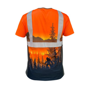 Hi VIS เสื้อเซฟตี้สำหรับผู้ชาย, เสื้อทำงานแขนยาวสะท้อนแสงระบายอากาศโลโก้ปรับแต่งได้ - Product Image 2
