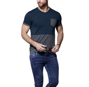 T-shirt pour homme anti-rides à prix raisonnable, vêtement d'extérieur respirant, de haute qualité, confortable, avec tissu durable - Product Image 5