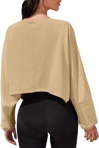 La mejor calidad, nuevo diseño, Sudadera con capucha para mujer, 100% algodón, ropa informal de moda, logotipo personalizado, Sudadera corta para mujer - Product Image 5