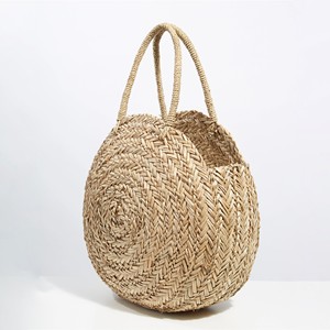 Article populaire nouvelle tendance de la mode sac de paille sacs à main de plage sacs de vanité en jonc de mer naturel faits à la main - Product Image 3