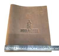 Porte-menus en cuir de vachette de qualité supérieure, robustes et rustiques, pour hôtels, bars à vin, avec logo personnalisé, couleur personnalisée, nickelé, ISO