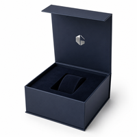 Boîte cadeau magnétique pliable personnalisée avec insert en aluminium pour flacon de parfum, ensemble de sérum de soin et emballage de montre