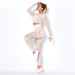 Soutien-gorge de sport pour femmes à couverture élevée Fitness & Yoga Cross Strappy Back Design Coussinets amovibles Respirant Ensembles de haute qualité Nouvelles couleurs - Product Image 5