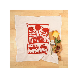 Luxury Chef Craft Purple Figs Printed 18x28in 450GSM 100% Cotton Embroidered Golf Pattern Ultra Plush Export Supply <b>Dish</b> Towel - Product Image 2