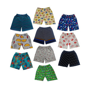 Shorts en coton imprimés pour enfants, pour garçons et filles, coupe régulière, shorts décontractés (lot de 10), shorts pour enfants en gros - Product Image 1