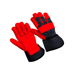 Guantes de trabajo de cuero recién llegados para hombre, guantes de trabajo industriales de cuero anticorte de seguridad para manos de impacto mecánico, cuero reforzado - Product Image 2