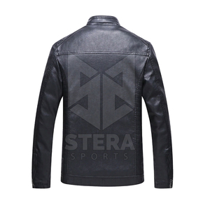 แจ็กเก็ตหนังแฟชั่นผู้ชายเสื้อแจ็คเก็ตหนังกันลมสำหรับผู้ชายเสื้อแจ็คเก็ตหนังแฟชั่นใหม่ - Product Image 2