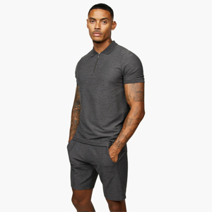 Men's Casual Style Twinset T-Shirts <b>Shorts</b> <b>Slim</b> Fit Crew Neck <b>Short</b> Sleeves Baby Blue Windproof Plain Dyed Cotton Men's T-Shirts - Product Image 2