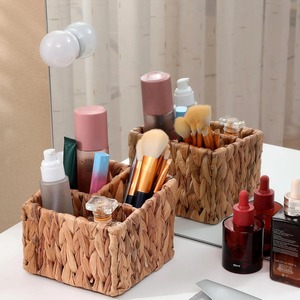 Caja cuadrada dividida en 3 compartimentos, caja de almacenamiento hecha a mano, ecológica, natural, para el hogar y decoración del hogar, venta al por mayor desde Vietnam - Product Image 3