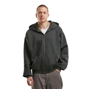 Jersey de algodón ligero con cremallera y capucha para hombre sudaderas con capucha lisas de secado rápido bordadas suaves de manga larga 4XL Casual para hombres Hoondis - Product Image 2