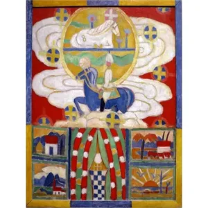 Abstraction Berlin Ante <b>War</b> Accent Wall Mural Kitchen Wall Backsplash Ceramic Tile - Product Image 1