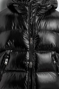 Chaqueta de Forro Polar Personalizada para Hombre, Larga, Cortavientos, con Capucha, Casual, con Cuello Alto y Cierre de Cremallera con Logotipo Frontal - Product Image 6