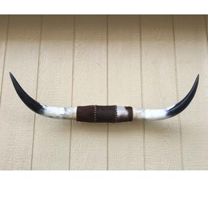 Décoration murale rustique vintage écologique faite à la main en corne de buffle, corne de taureau montée - Product Image 2