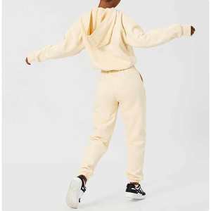 ชุดวอร์ม2ชิ้นสำหรับผู้หญิงชุดวอร์มกางเกงขากว้างและมีฮู้ด - Product Image 3