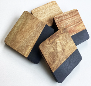 Sous-verre de tasse en marbre bois créatif de luxe forme hexagonale usine vente en gros tasse à café tapis sous-verre - Product Image 5