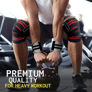 Attelle de genou réglable de haute qualité, bandage, logo personnalisé, fitness, musculation, genouillères de sport, vente en gros - Product Image 6