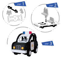 Rompecabezas 3D de Coche de Policía Bebox, Juguete Educativo para Niños de 5 a 7 Años, Material EVA, Menos de 50 Piezas, Fácil de Armar