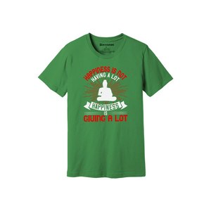 100% Cotton T-Shirt with Buddha Themes Print Casual Style 12 Color Options 160-180 Heavy GSM Customizable Design Placement - Product Image 1