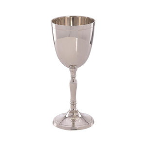 Premium Silver Brass Metal <b>Goblet</b> Cup Elegant Stemmed Chalice Drinkware | Mirror Finish Reusable <b>Glass</b> Modern Tableware Gift - Product Image 4