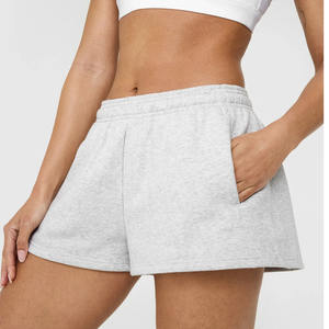 กางเกงขาสั้นเอวสูงสำหรับผู้หญิงกางเกงขาสั้นออกกำลังกายเอวสูงพิมพ์ลายกราฟิกขนาดใหญ่ - Product Image 5