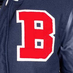 American College Varsity Jacket Reversible Transpirable Stand Collar Carta Patrón Frente Logo Invierno - Product Image 5