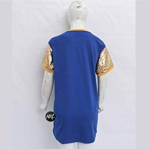 Venta al por mayor nueva moda estilo de moda de alta calidad de gran tamaño transpirable de manga corta azul Casual personalizado fiesta de graduación camisetas - Product Image 2