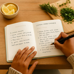 LABON Journal <span class=keywords><strong>de</strong></span> <span class=keywords><strong>recettes</strong></span> à couverture rigide A5 <span class=keywords><strong>Cahier</strong></span> <span class=keywords><strong>de</strong></span> <span class=keywords><strong>cuisine</strong></span> personnalisé à motif <span class=keywords><strong>de</strong></span> plantes Feuille d'or Livre d'organisation <span class=keywords><strong>de</strong></span> <span class=keywords><strong>cuisine</strong></span> <span class=keywords><strong>pour</strong></span> l'enregistrement <span class=keywords><strong>de</strong></span> <span class=keywords><strong>recettes</strong></span> - Product Image 5