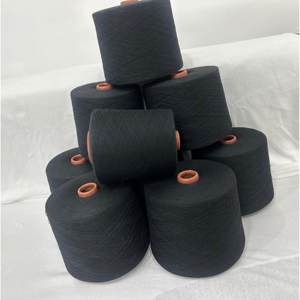 Hilo teñido hilado con anillo de algodón cardado NE 20/1 100% para tejer y tejer - Product Image 1