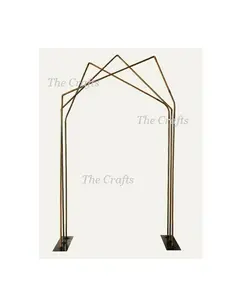 ฉากหลังเหล็กสีทองออกแบบเป็นเอกลักษณ์ฉากหลังตกแต่งขนาดและรูปร่างแบบกำหนดเองสำหรับใช้งานกลางแจ้งและในร่ม - Product Image 1