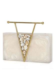 Pochettes personnalisées en plastique acrylique vert pour femmes sac à main de fête pochette de soirée en résine acrylique sac à main - Product Image 2