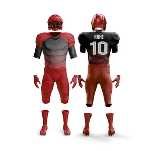 Uniformes de football américain de haute qualité pour jeunes XL Designs de numéros simples personnalisés Impression par sublimation Ensembles de style sportif - Product Image 4