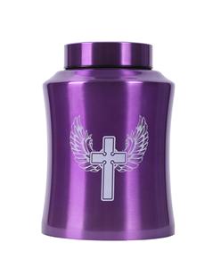 Urnes de l'arbre de vie pour cendres humaines-Urnes de crémation pour adultes pour l'enterrement funéraire ou la maison- (160 pouces cubes violet (colibri)) - Product Image 1