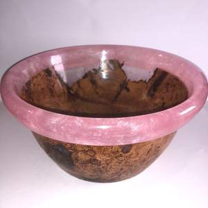 Bol en résine en bois de qualité supérieure Pièce maîtresse faite à la main Pièce d'art décorative pour la maison rustique moderne - Product Image 3