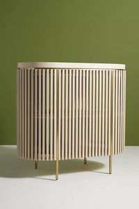 MUEBLES CON INCRUSTACION DE HUESO tradición artesanal personalizada y Floral Mesita de noche Gabinete Incrustación de hueso Sala de estar DE LA India - Product Image 5