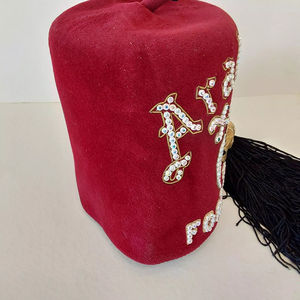 Chapeau Fez Vintage Marron Ancien Maçonnique Shriners avec Pompon, Chapeau Maçonnique de Haute Qualité, Personnalisé, Meilleure Vente, Très Demandé - Product Image 4