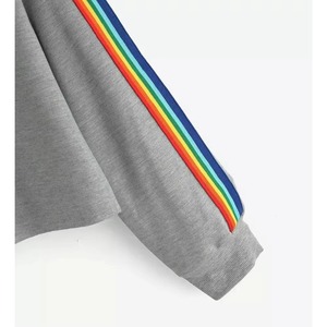 Sudadera de Forro Polar para Mujer, de Manga Corta, Color Sólido, Cuello Redondo, Informal, con Logotipo Frontal, Diseño Personalizable - Product Image 4