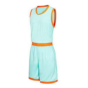 Conjunto de Uniforme de Baloncesto Reversible Personalizado de Poliéster, Talla XS, Jersey y Pantalones Cortos Lisos para la Temporada de Verano - Product Image 2