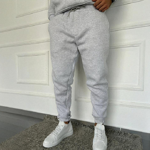 เสื้อฮู้ดแบบสวมหัวสำหรับทุกเพศและฝรั่งเศสเทอร์รี่กางเกงจ็อกเกอร์ชุดเสื้อผ้าฤดูหนาวแบบกำหนดเองขายส่งพร้อมเชือกรัดเอวยางยืด - Product Image 3