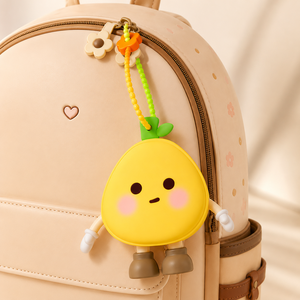 Porte-clés portable <span class=keywords><strong>en</strong></span> silicone de style japonais <span class=keywords><strong>en</strong></span> forme de pomelo, mini sac de rangement <span class=keywords><strong>en</strong></span> silicone - Product Image 2