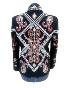 เสื้อแจ็คเก็ตขี่ม้าแบบมีซิปปิดที่หรูหราและมีสไตล์แบบพรีเมี่ยมสำหรับการขี่ม้าแบบตะวันตก - Product Image 5