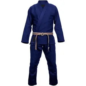 Vente directe d'usine judo uniforme meilleure qualité 100% coton arts martiaux porter judo uniforme avec logo personnalisé