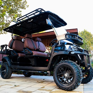 Chariot de golf électrique 4000W à prix compétitif avec moteur à courant alternatif arrière 4 + 2 places - Product Image 4