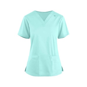 Anti-rides lavable tissu doux soins infirmiers Scrubs hôpital uniforme médical Scrubs hauts femmes survêtement Scrubs ensembles infirmière uniforme - Product Image 2