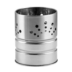 Organisateur de cuisine, porte-ustensiles en acier inoxydable, porte-couverts avec 3 compartiments, pour comptoir, cuillères, couteaux, fourchettes, maison, hôtel - Product Image 2