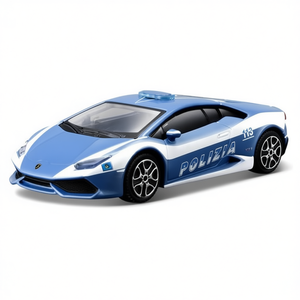 Modèle de voiture Lamborghini Huracan à l'échelle 1:43, POLICE 18 30309, jouet en métal moulé sous pression - Product Image 2