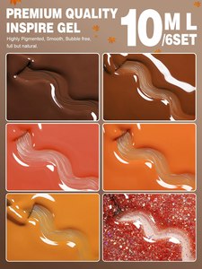 RONIKI Gel <span class=keywords><strong>Vernis</strong></span> À Ongles Brun Terre Café Couleur Série <span class=keywords><strong>Semi</strong></span> <span class=keywords><strong>Permanent</strong></span> UV Gel Chocolat Automne Hiver Nail Art Gel <span class=keywords><strong>Vernis</strong></span> - Product Image 6