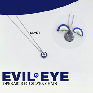 92,5 plata esterlina venta al por mayor diablos ojo colgante collar con cadena oro rosa diablos ojo globo ocular collar joyería fina de lujo - Product Image 3