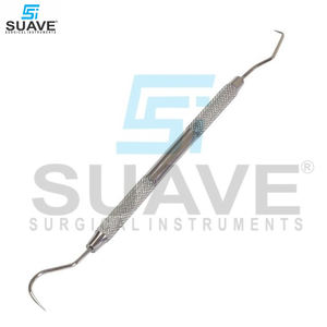 Outils de nettoyage endodontique dentaire Crochet double parodontal dentaire en acier inoxydable avec détartreur par SUAVE SURGICAL INSTRUMENTS - Product Image 3