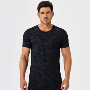 T-shirt Homme Imprimé Respirant Séchage Rapide Coupe Slim Léger Sport Fitness Manches Courtes Logo Personnalisé Grande Taille Été – Meilleures Ventes - Product Image 3