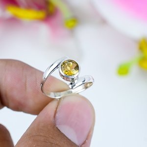 Bijoux en pierre jaune naturelle pour femmes, collier en argent sterling 925 avec pierres précieuses, vente en gros et cadeaux personnalisés - Product Image 2